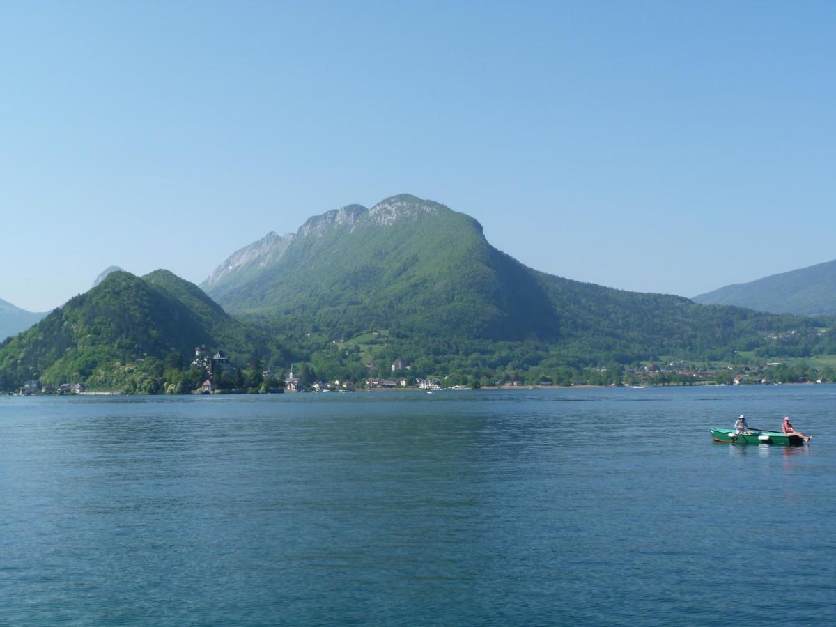 Au Bord Du Lac D'Annecy, Logement Type Loft, Dans Residence Avec Plage Et Ponton Privee Duingt Exterior photo